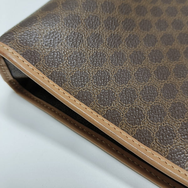 MACADAM CLUTCHES Coated Canvas Brown