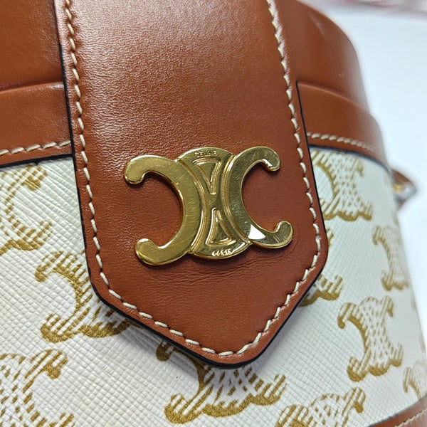 Authenticated pre-owned TRIOMPHE Medium Calfskin Multicolor - Shoulder Bag at Looply
