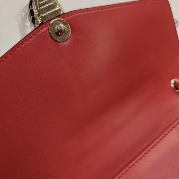 SERPENTI FOREVER Medium Calfskin Red