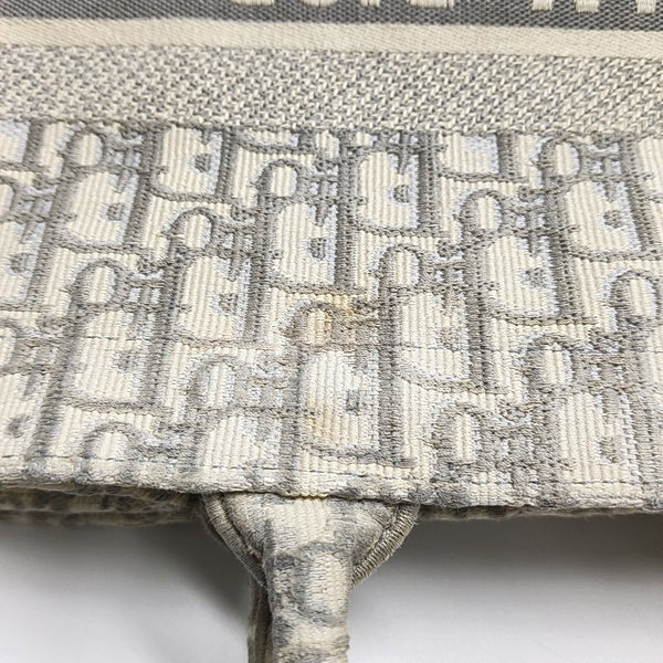 Book Tote Medium Oblique Canvas Gray