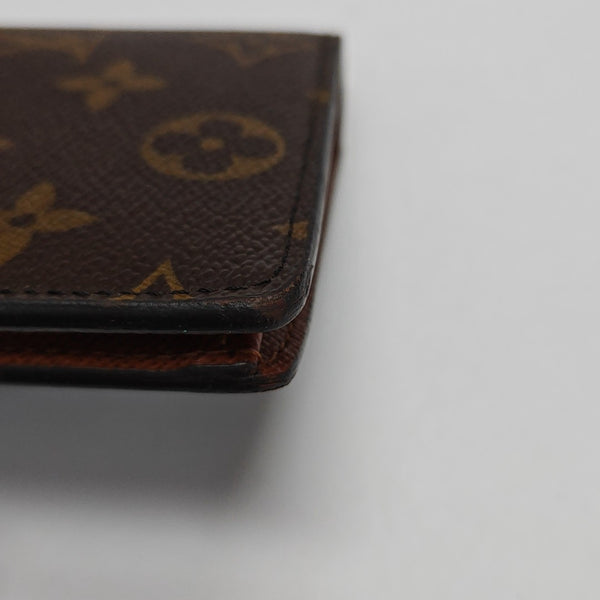 HINGE BRAZZA Monogram Coated Canvas Brown Wallet