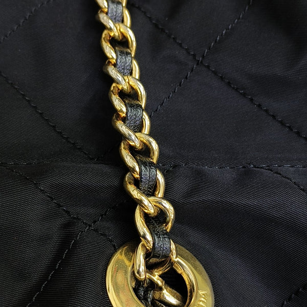 Nylon Quilted Nylon Black