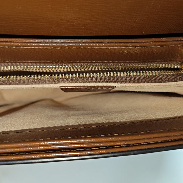 Horsebit 1955 Medium Monogram Coated Canvas Beige