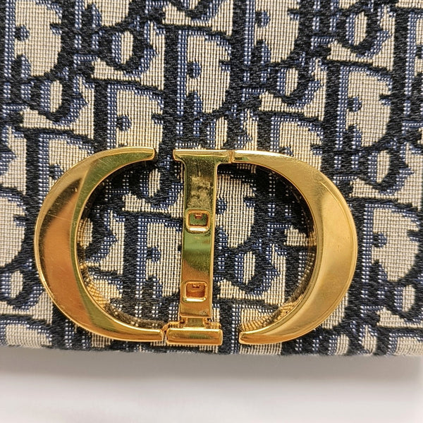 Authenticated pre-owned 30 Montaigne Oblique Canvas Blue - Shoulder Bag at Looply