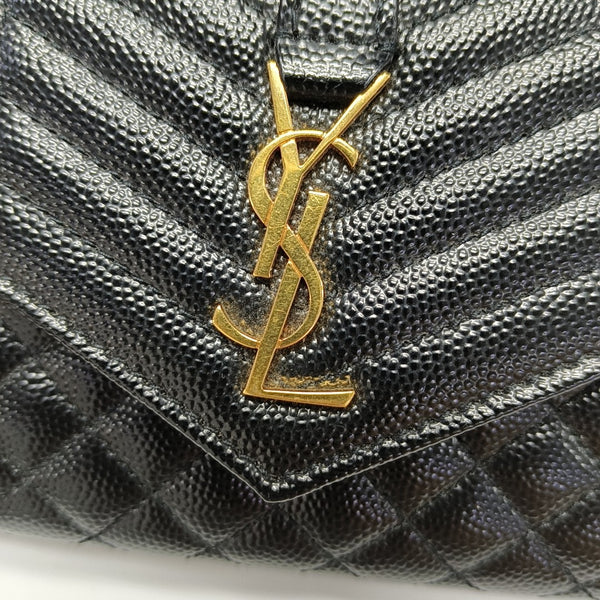 MONOGRAM Quilted Calfskin Black Card Holder