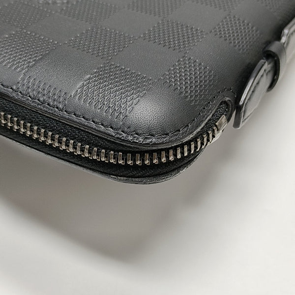 ATOLL Damier Graphite Calfskin Black