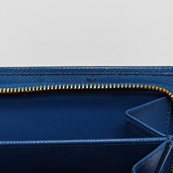 Saffiano Calfskin Card Holder Blue