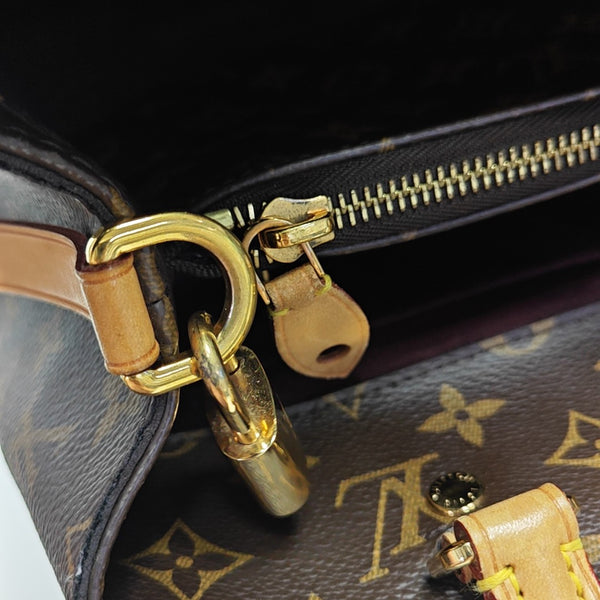 MONTAIGNE Monogram Coated Canvas Brown
