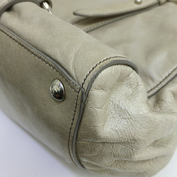 Shoulder Strap Calfskin Gray