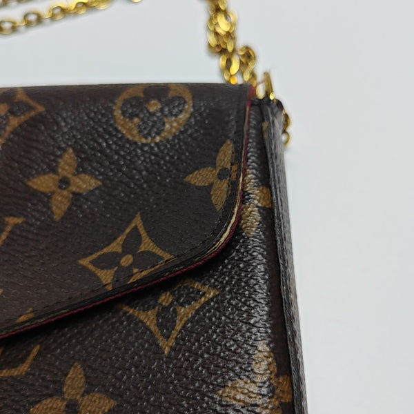 FÉLICIE Monogram Coated Canvas Brown