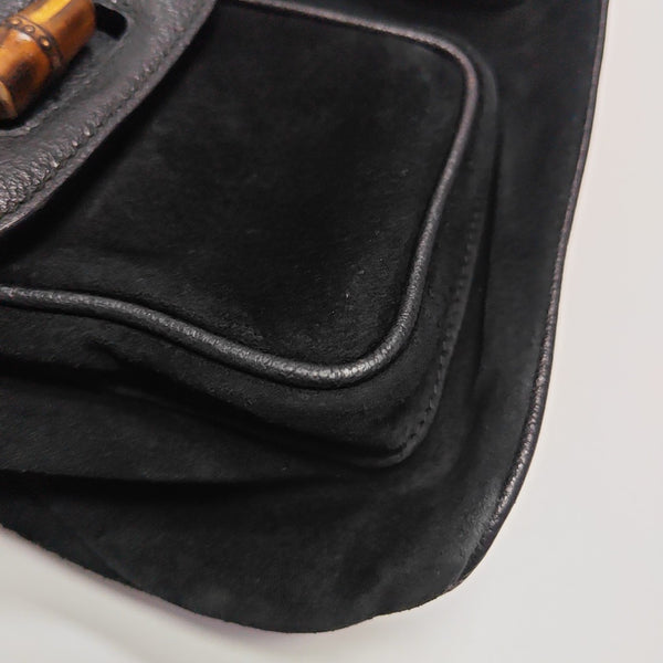 Bamboo 1947 Medium Suede Black