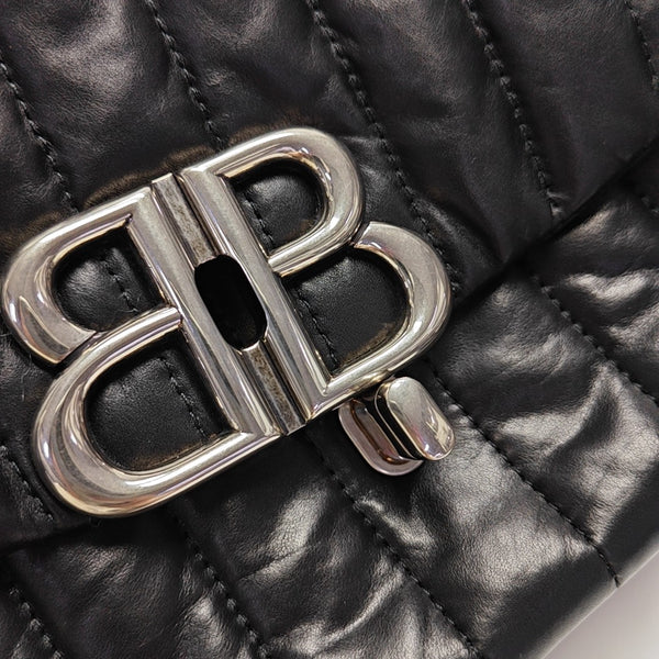 Monaco Small Quilted Calfskin Black
