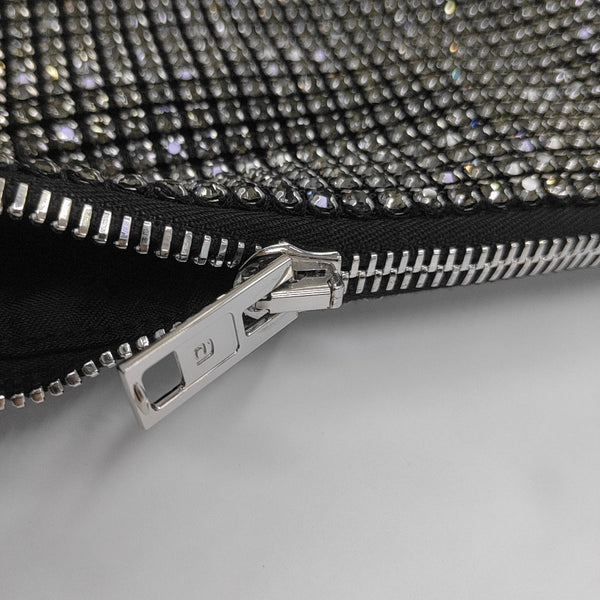 Lab-Grown Diamond Top Handle Bag Black