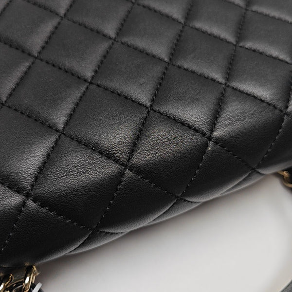 WOC Quilted Lambskin Black