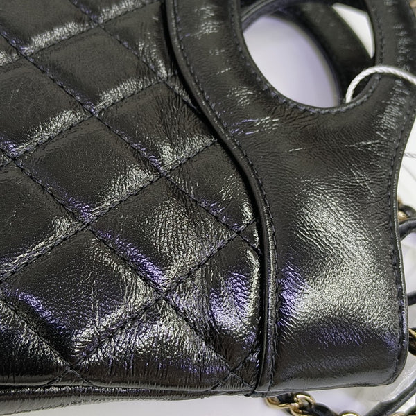 CHANEL 31 Mini Quilted Calfskin Black