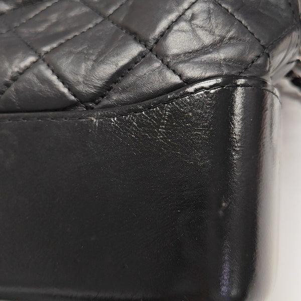 GABRIELLE New Medium Quilted Vintage Calf Black