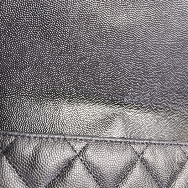 23C Mini Quilted Grained Calfskin Black