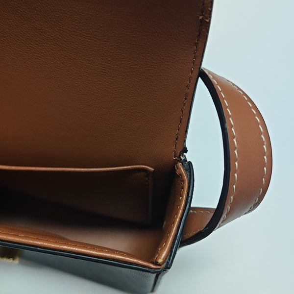 TRIOMPHE Small Coated Canvas Brown