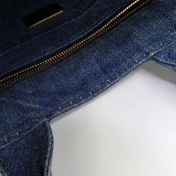 Denim Quilted Denim Blue