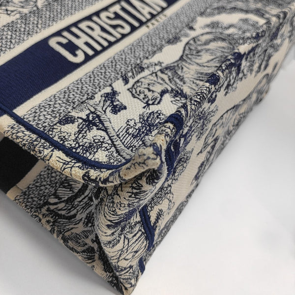 Book Tote Medium Canvas Blue