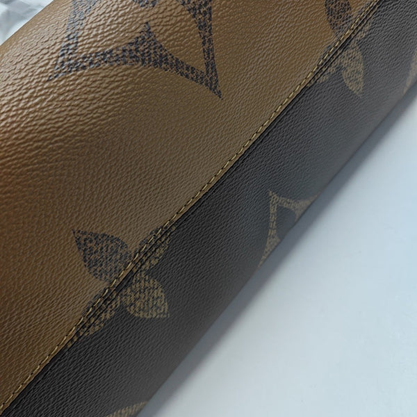 ONTHEGO MM Monogram Coated Canvas Brown