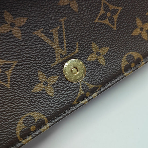 Lily Monogram Coated Canvas Brown
