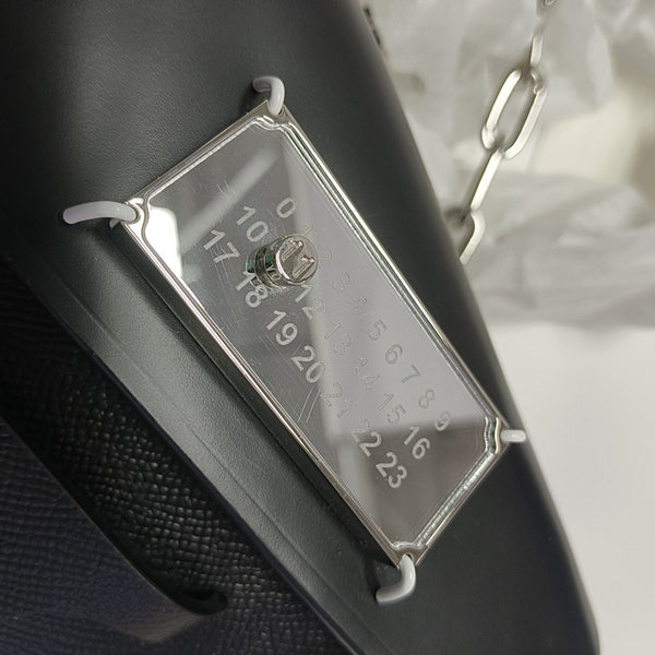 Leather Shoulder Bag Black
