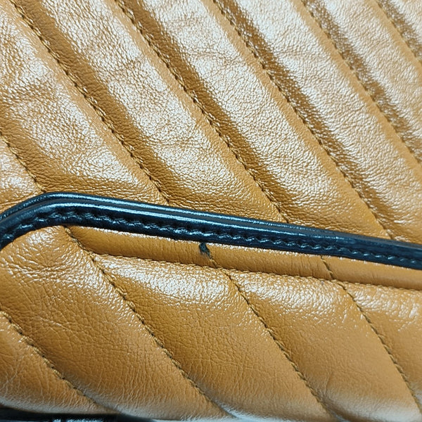 GG Marmont Mini Quilted Calfskin Brown