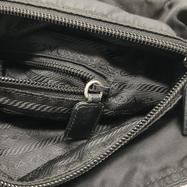 Nylon Shoulder Bag Black
