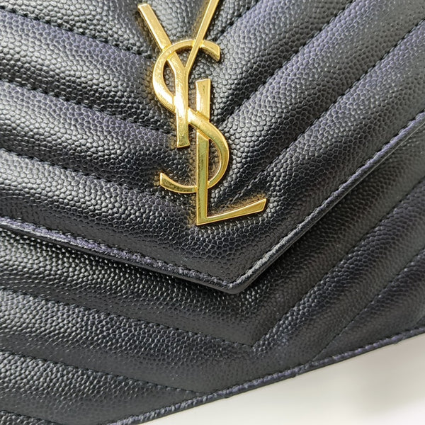MONOGRAM WOC Chevron Calfskin Black