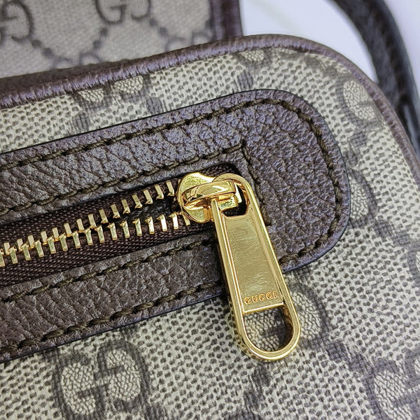 Monogram Coated Canvas Shoulder Bag Mini Beige