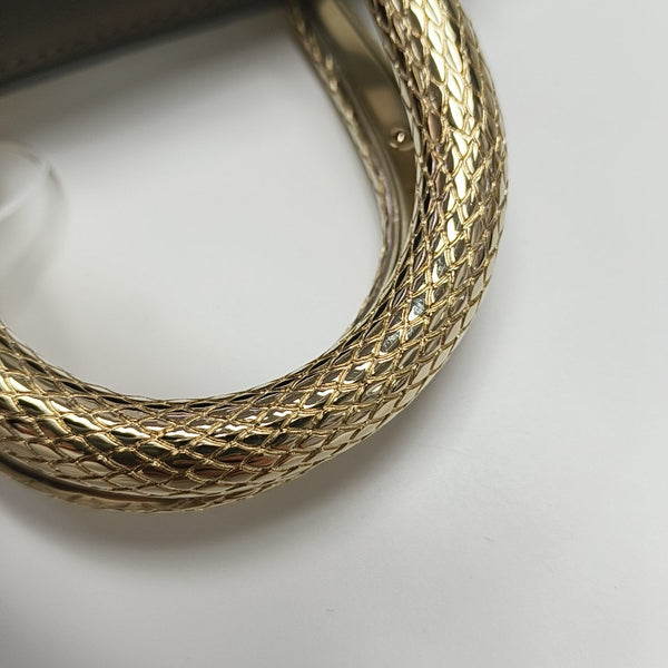 Lizard Tote Bag Silver