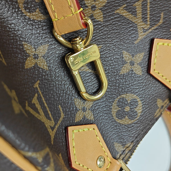 SPEEDY Nano Monogram Coated Canvas Brown