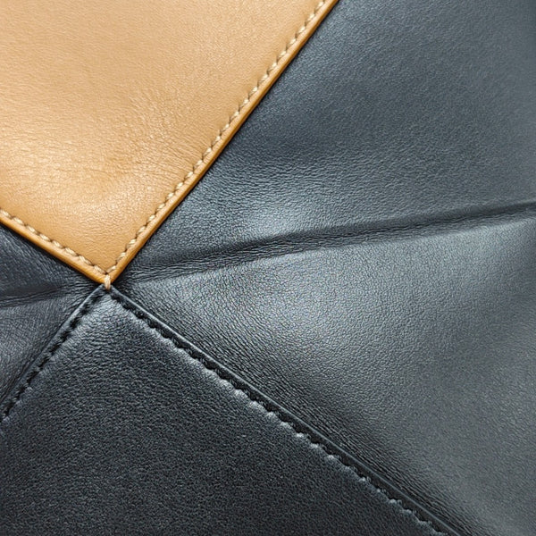 Puzzle Fold Mini Calfskin Black