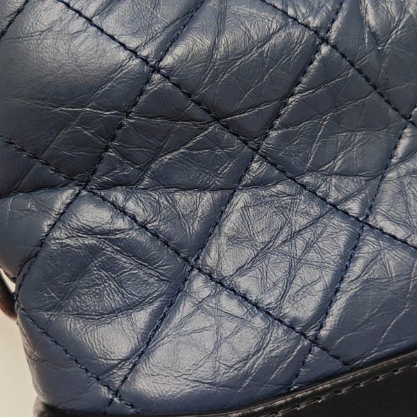 GABRIELLE Small Quilted Calfskin Blue