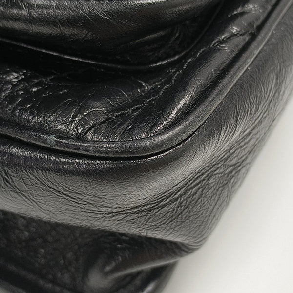 NIKI Medium Chevron Calfskin Black