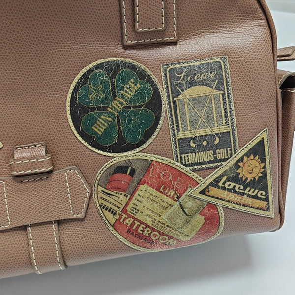 Calfskin Top Handle Bag Beige