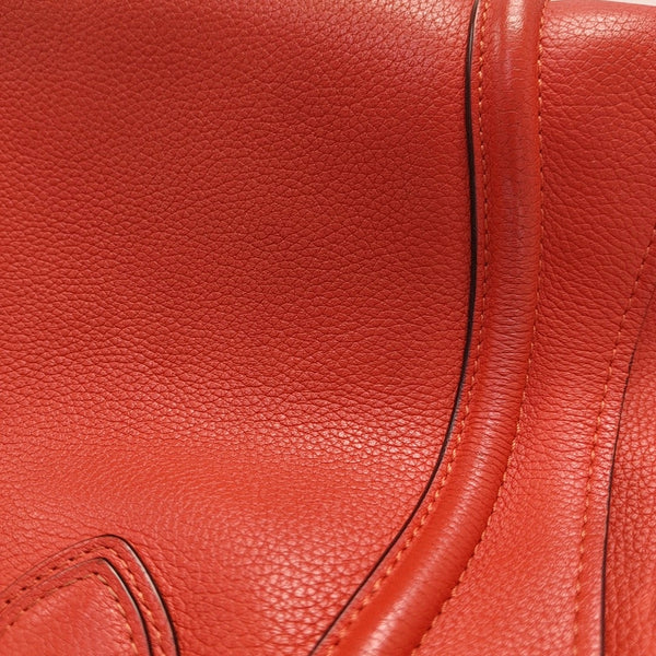 Authenticated pre-owned LUGGAGE Mini Calfskin Red - Tote Bag at Looply