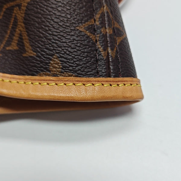 NEVERFULL MM Monogram Coated Canvas Brown