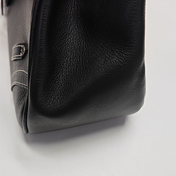 Calfskin Shoulder Bag Black