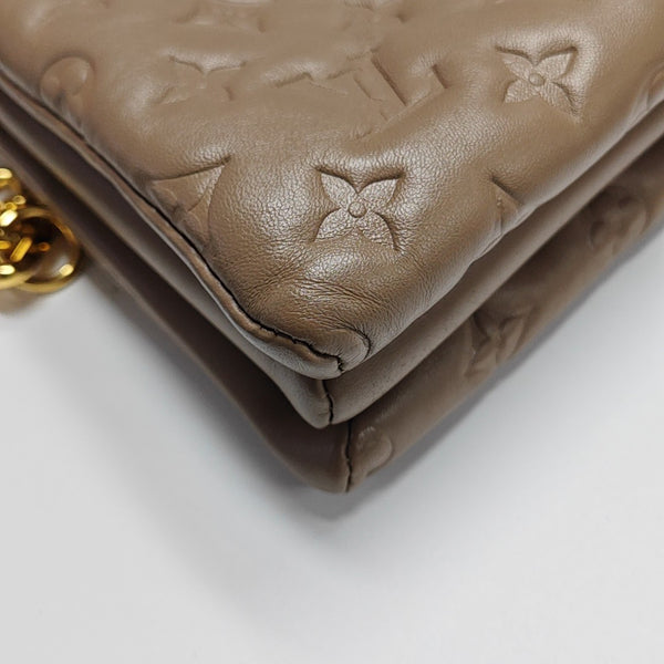 COUSSIN PM Monogram Lambskin Brown