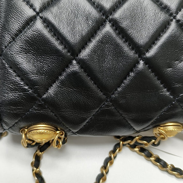 BIJOUX FLAP Quilted Lambskin Black
