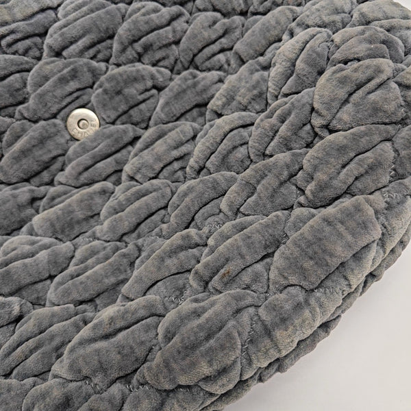 Quilted Velvet Gray