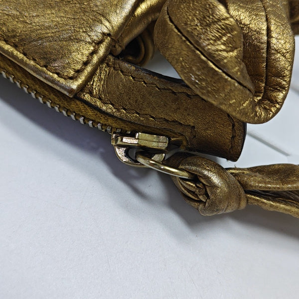 Calfskin Clutch Gold