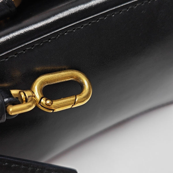 Hourglass S Calfskin Black