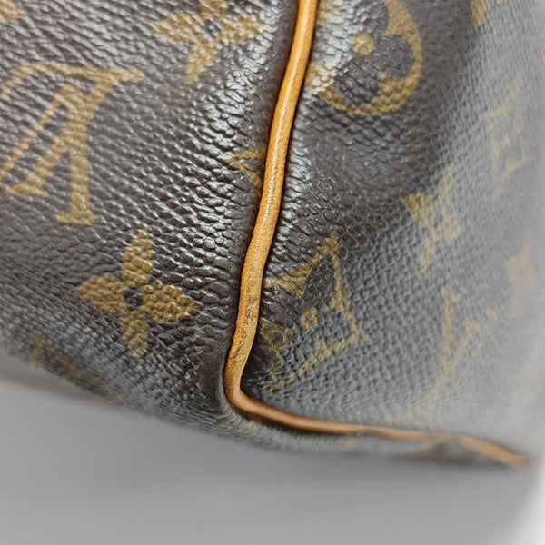 SPEEDY 30 Monogram Coated Canvas Brown