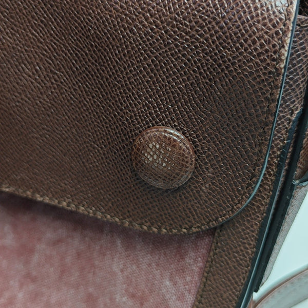 Calfskin Crossbody Bag Brown