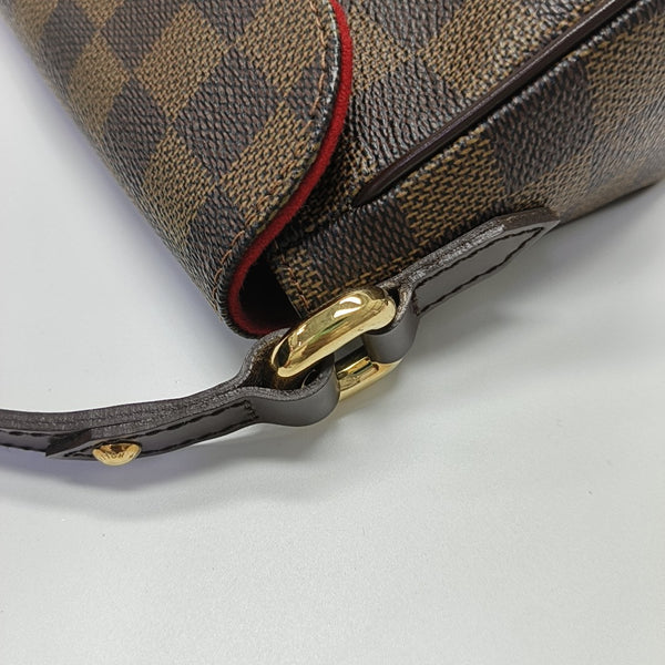RAVELLO Damier Ebene Coated Canvas Brown