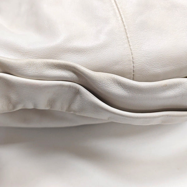 Authenticated pre-owned Jodie Calfskin White - Top Handle Bag at Looply