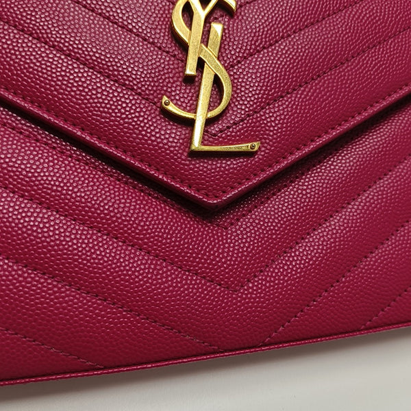 MONOGRAM Medium Chevron Calfskin Pink